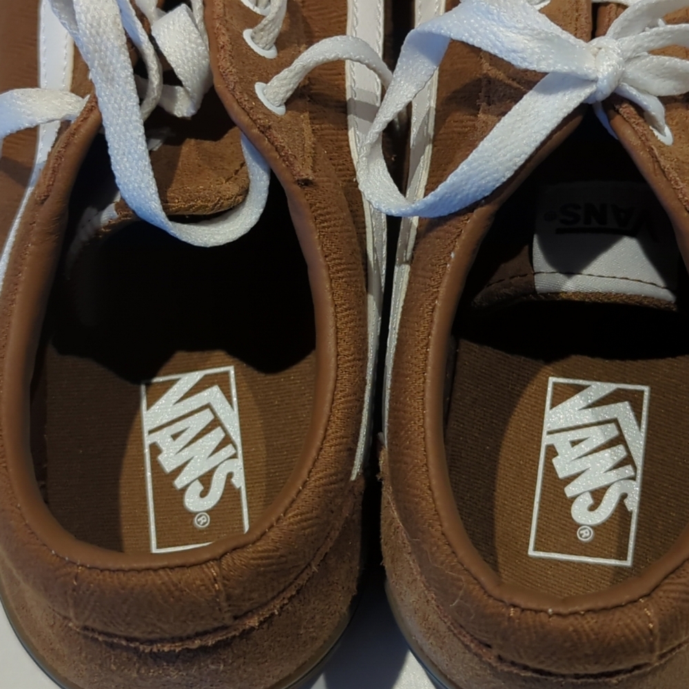 Vans Old School Sneakers Sz 7 Unisex Skater Lace Up Flat Soles Leather Canvas View 5